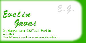 evelin gavai business card